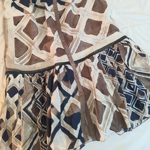 NWT Try B Maxi Dress Scarf Print - Deep Ocean Size Small - Picture 2 of 4